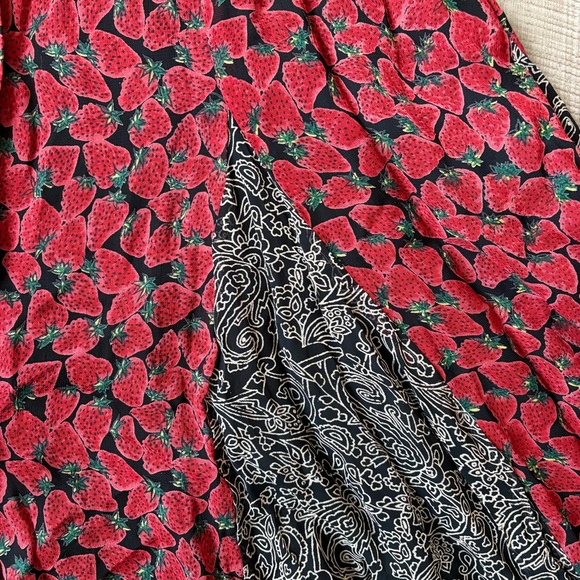 Free People vintage 90s maxi strawberry dress - Picture 2 of 4